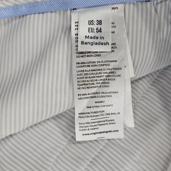 NEW Penguin by Munsingwear Shorts Men's 38 Navy Blue Slim Fit NWT 8" Inseam - Picture 11 of 13